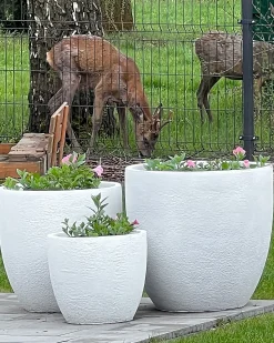 Donica KANNIA 55 cm Biały