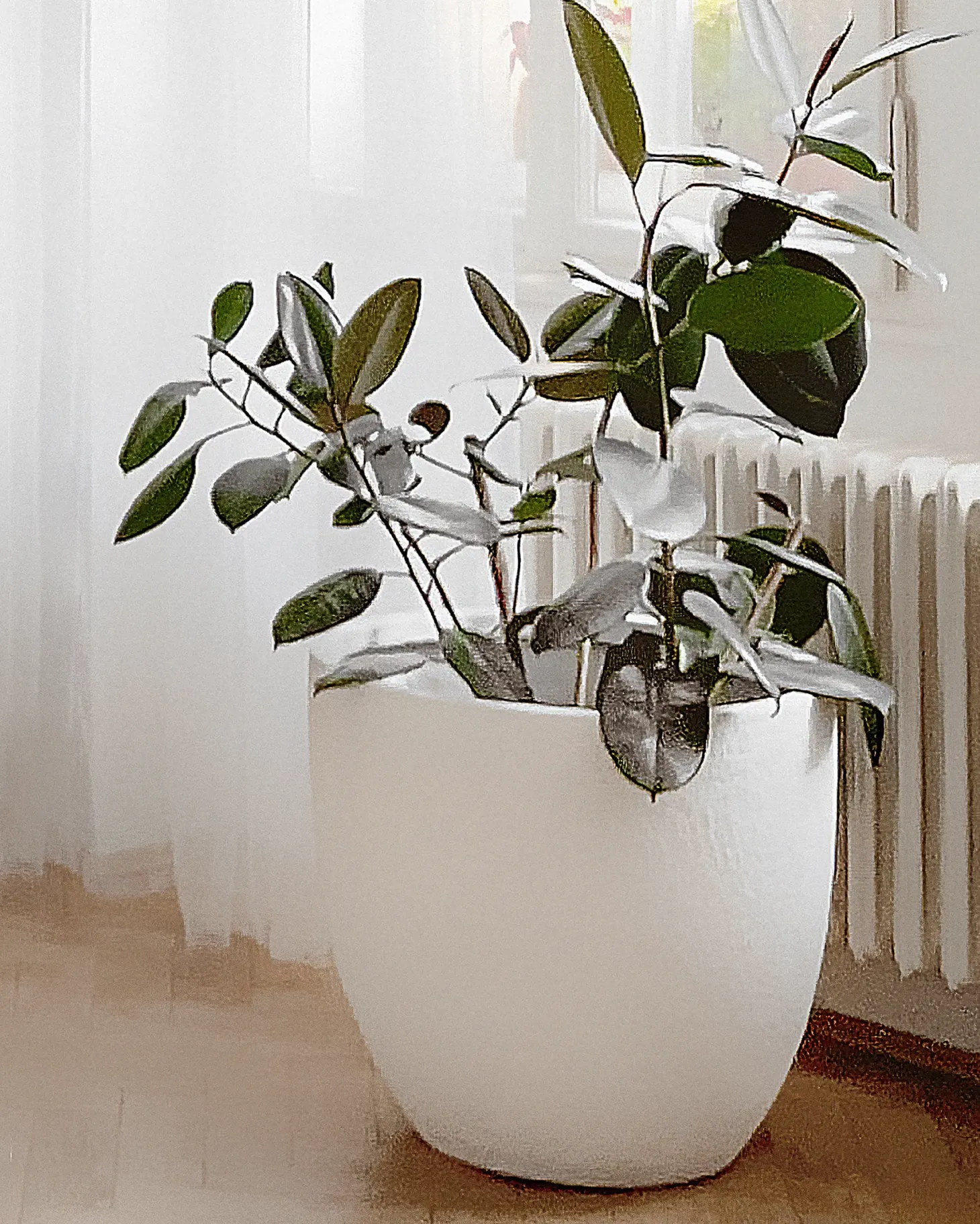 Donica KANNIA 55 cm Biały