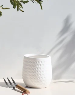 Donica LIVADIA 20 cm Złamana biel