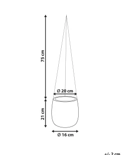 Donica LIVADIA 20 cm Złamana biel