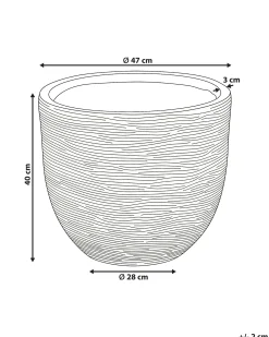 Donica LIXOURI 47 cm Beżowy