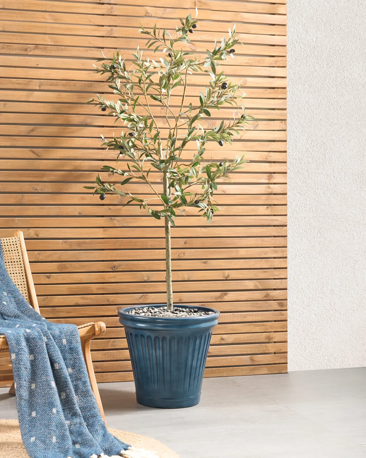 Donica MAIZE 43 cm Niebieski