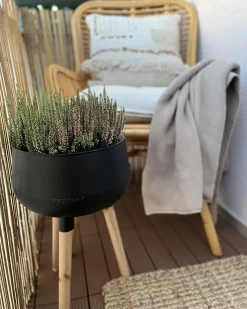Donica na nóżkach AGROS 30 cm Czarny Metal