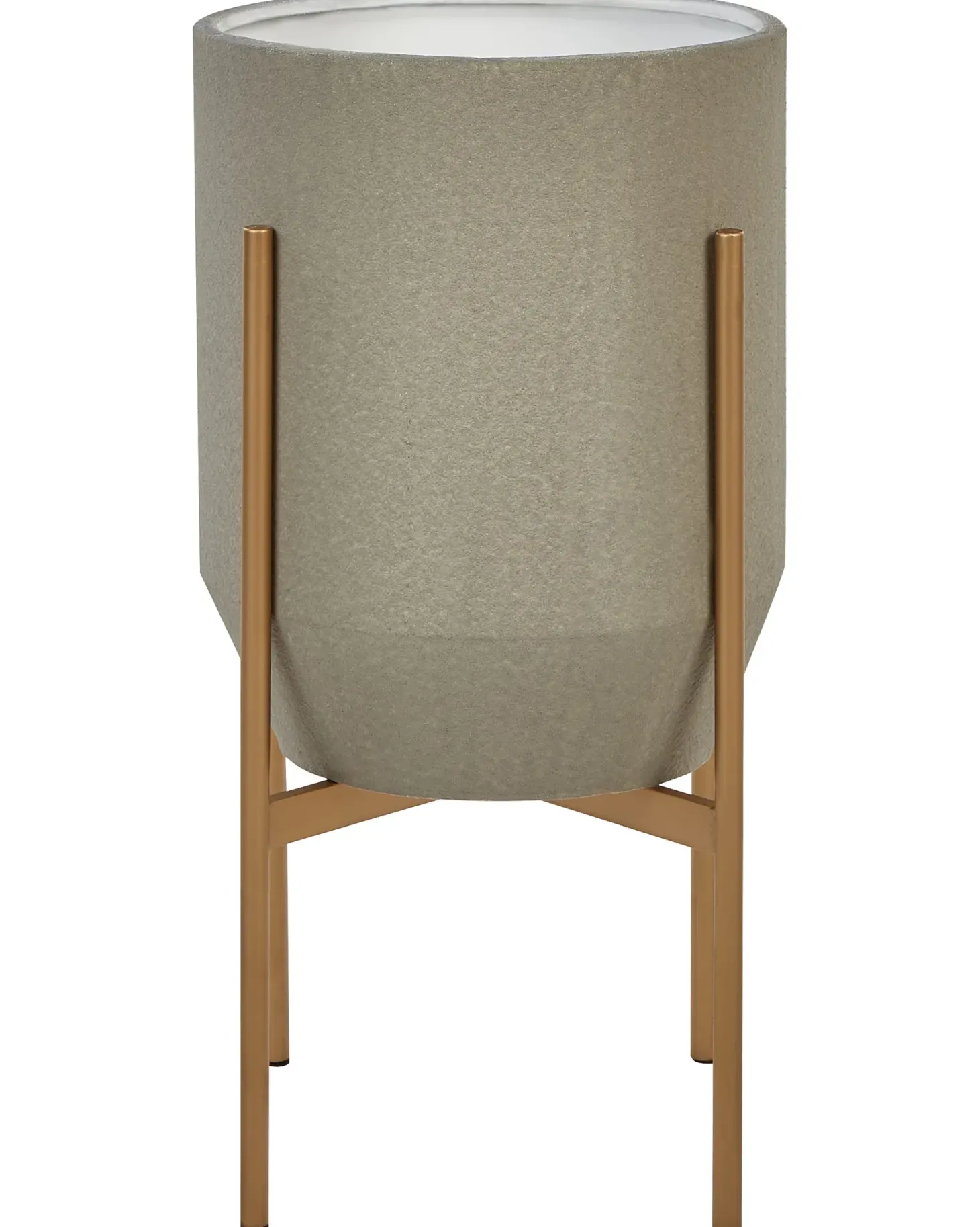 Donica na nóżkach HYBRIDUM Metal 33 cm Szary