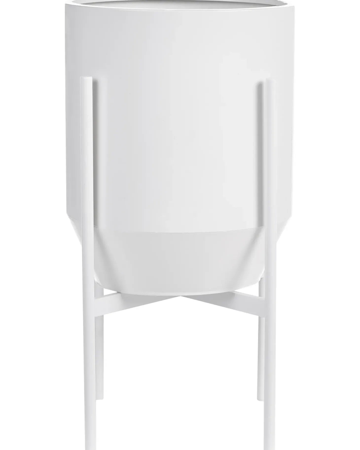 Donica na nóżkach HYBRIDUM Metal 33 cm Biały