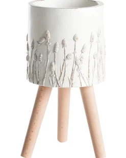 Donica na nóżkach JANINA 24 cm Złamana biel
