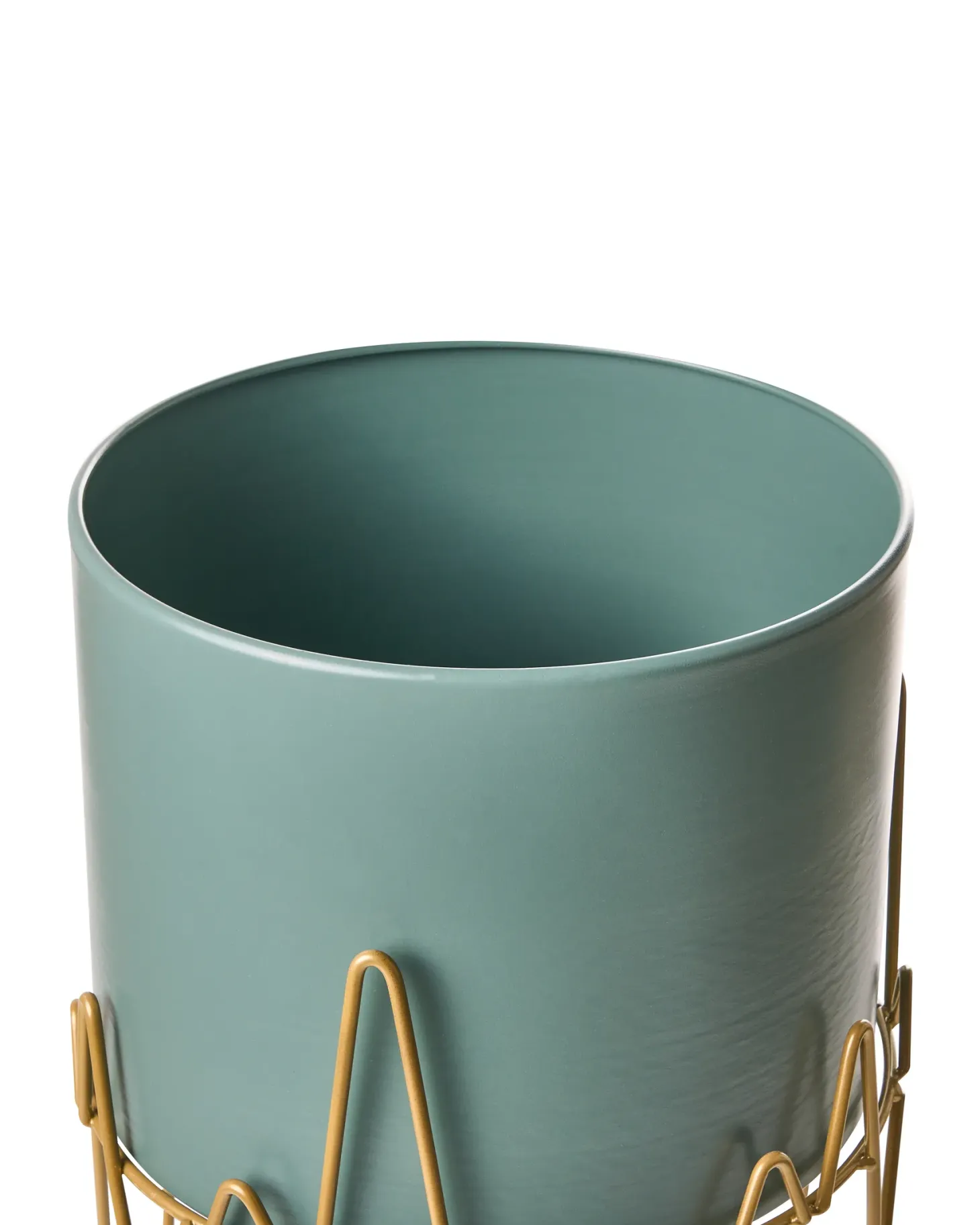 Donica na nóżkach KALANDRA 29 cm Ciemnozielony Metal