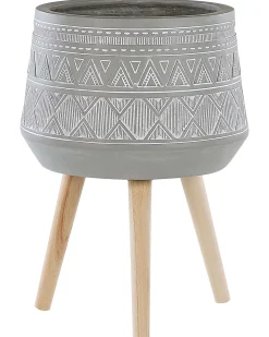Donica na nóżkach MALAKI 44 cm Jasnoszary