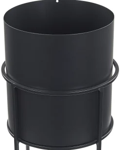 Donica na nóżkach MILEA 16 cm Czarny Metal