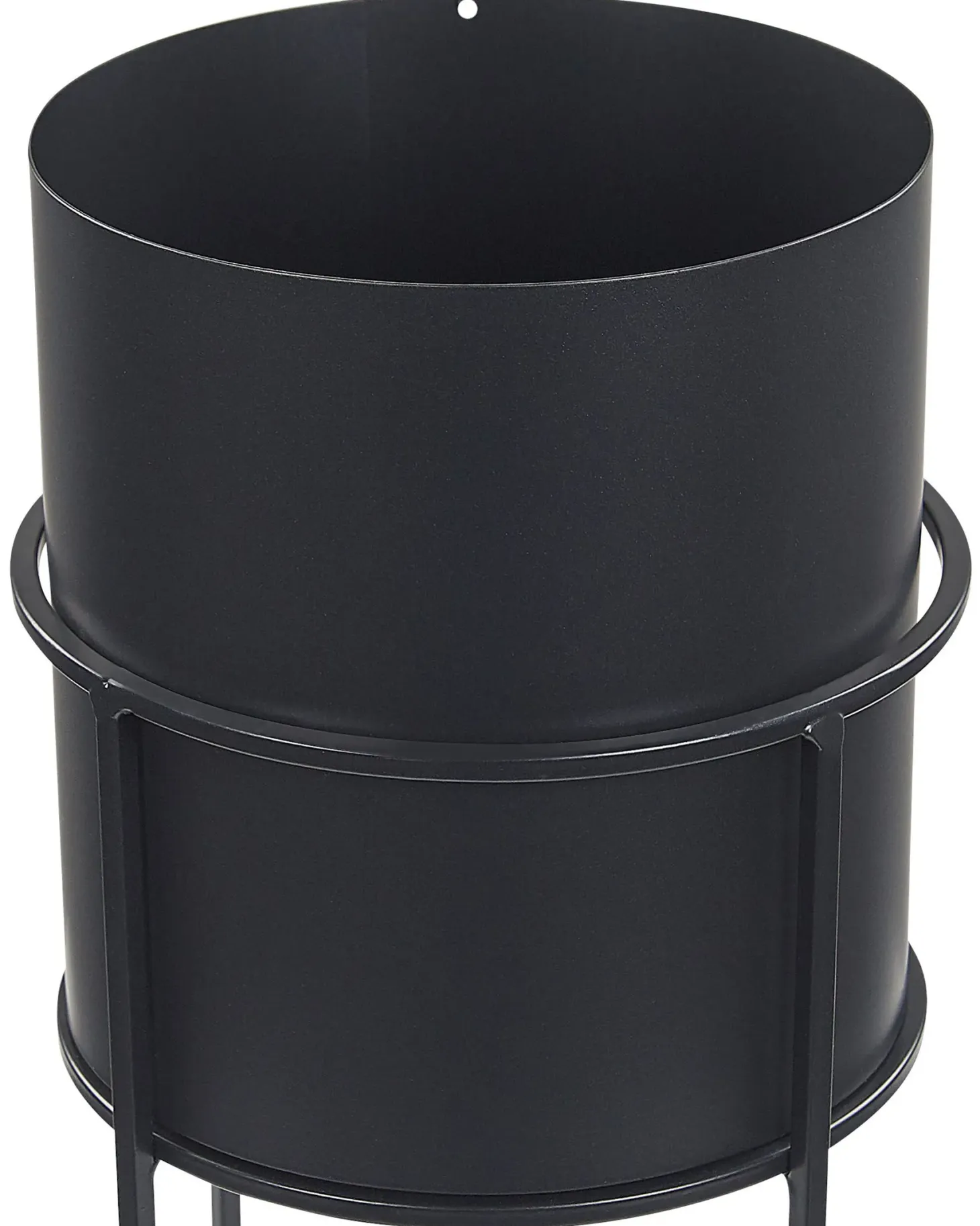 Donica na nóżkach MILEA 16 cm Czarny Metal