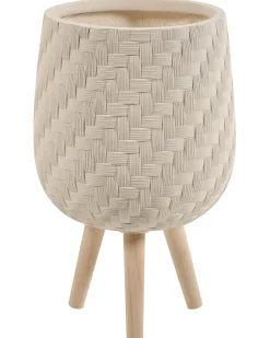 Donica na nóżkach PAVONE 27 cm Jasnobeżowy