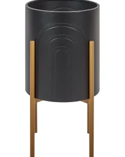 Donica na nóżkach SEROTINA Metal 32 cm Czarny