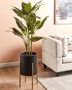 Donica na nóżkach SEROTINA Metal 32 cm Czarny
