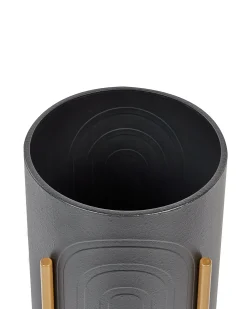 Donica na nóżkach SEROTINA Metal 32 cm Czarny