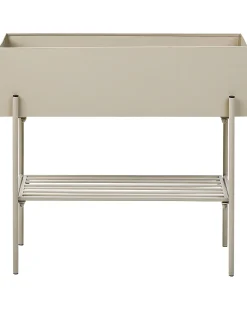 Donica na nóżkach VINCA Metal 70 cm Beżowy