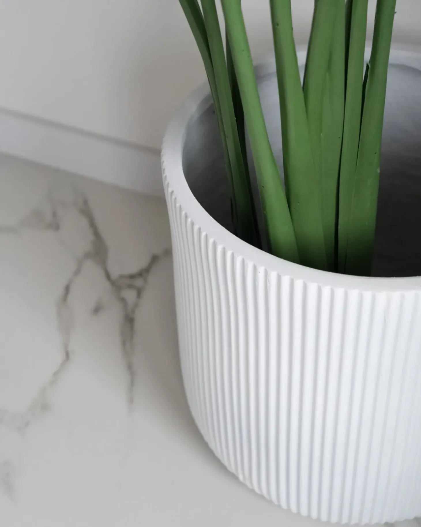 Donica OREOI 37 cm Złamana biel