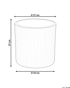 Donica OREOI 37 cm Złamana biel