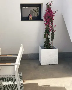 Donica PAROS 50 cm Biały