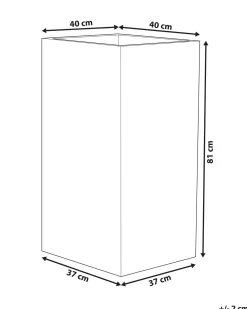 Donica TENNO 40 cm Ciemnobrązowy