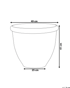 Donica TESALIA 49 cm Brązowy