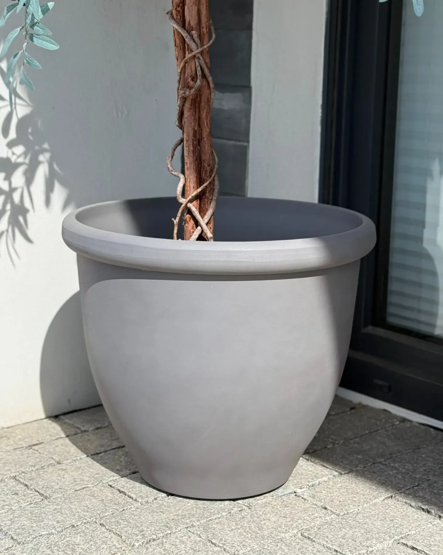 Donica TESALIA 49 cm Szary