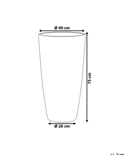 Donica TSERIA 40 cm Biały