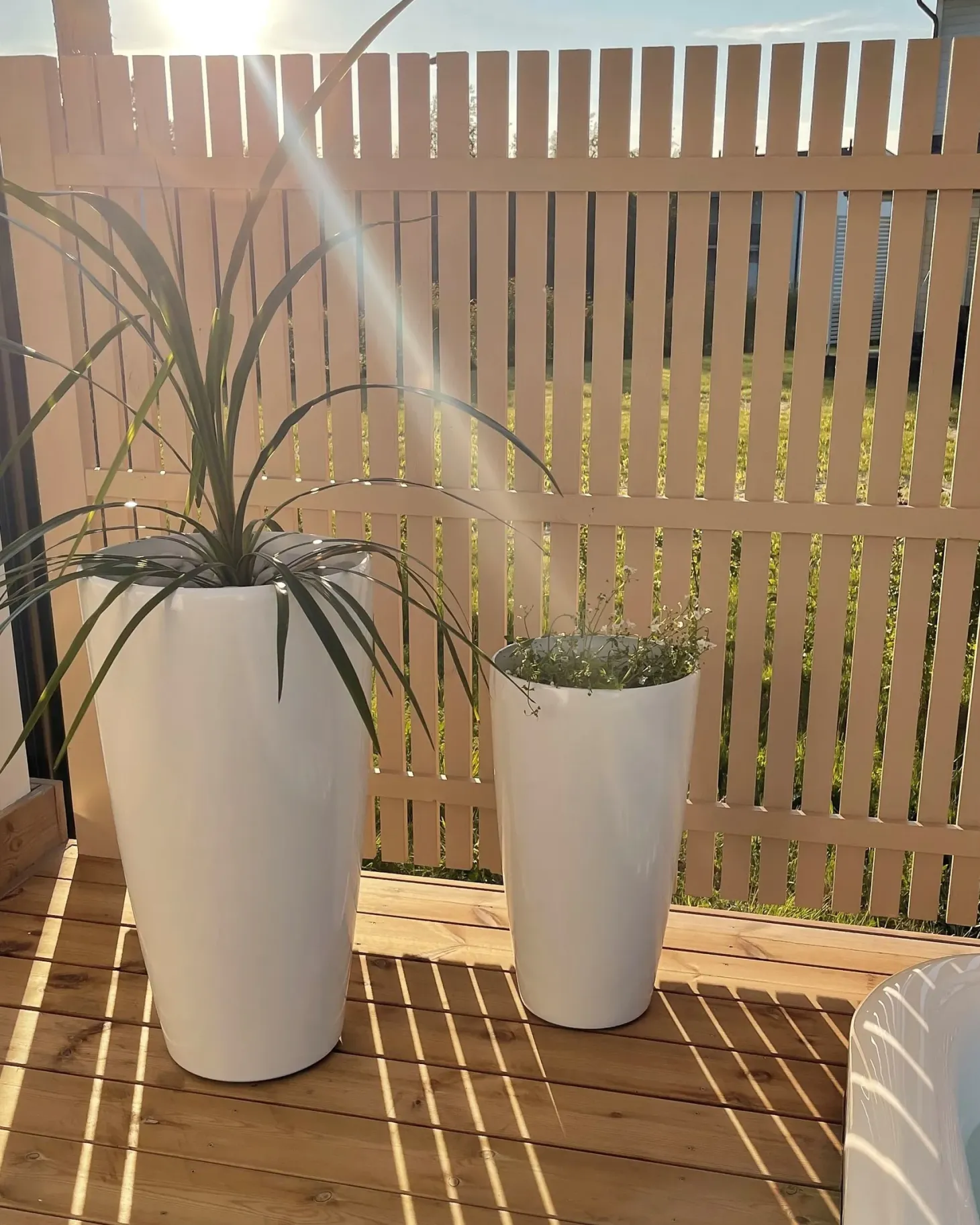 Donica TSERIA 40 cm Biały