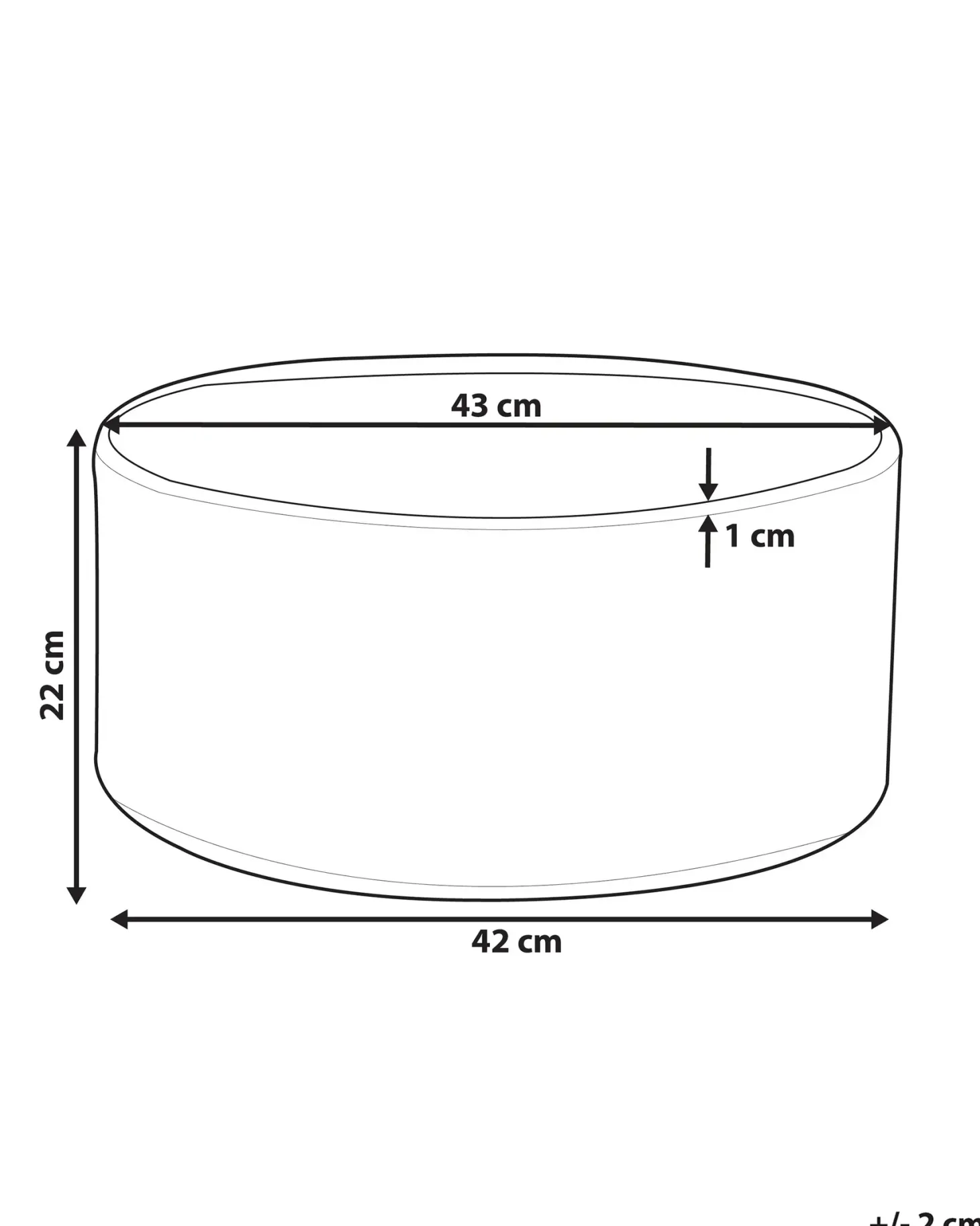 Donica VALTA 43 cm Biały