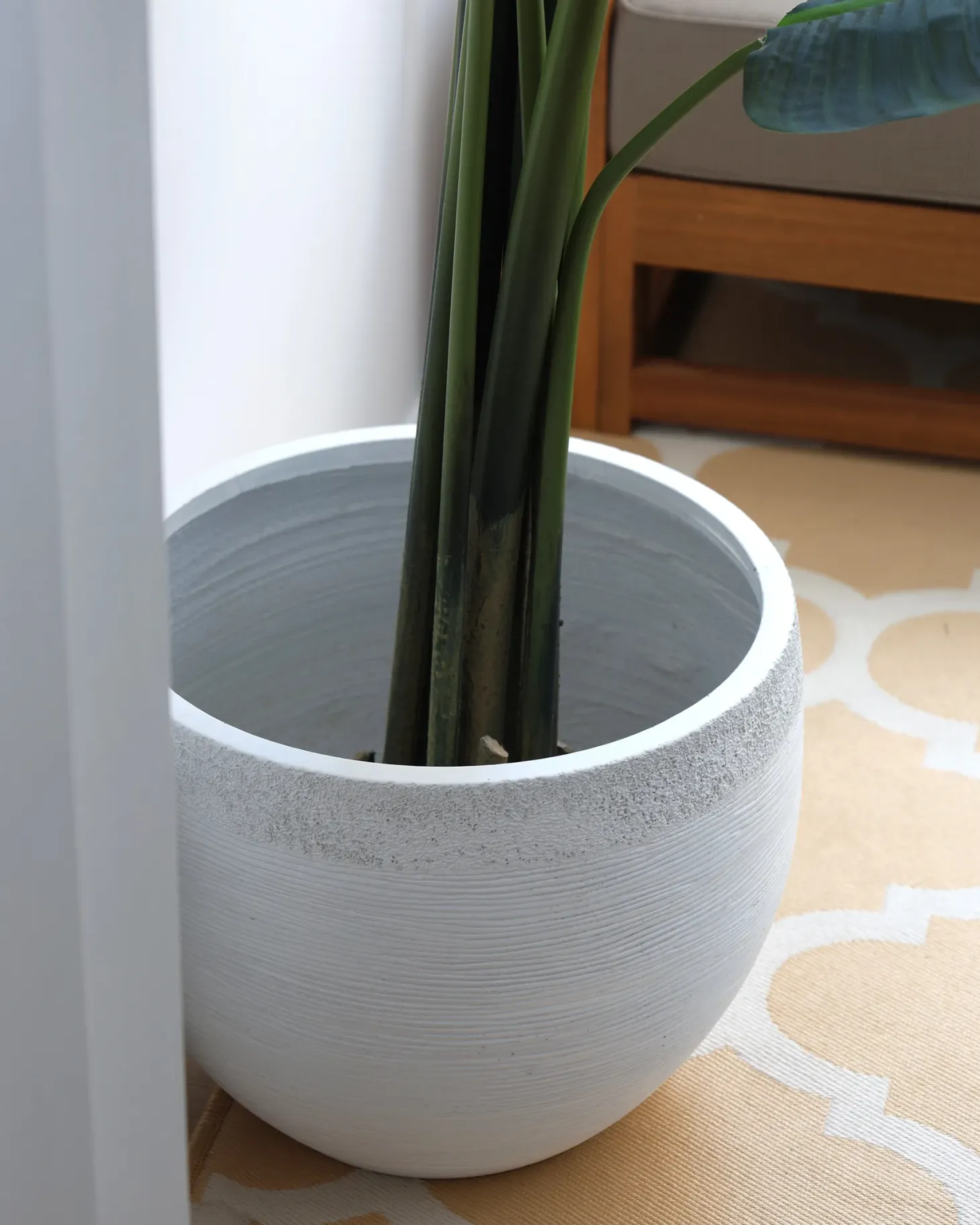 Donica ZAKROS 38 cm Biały