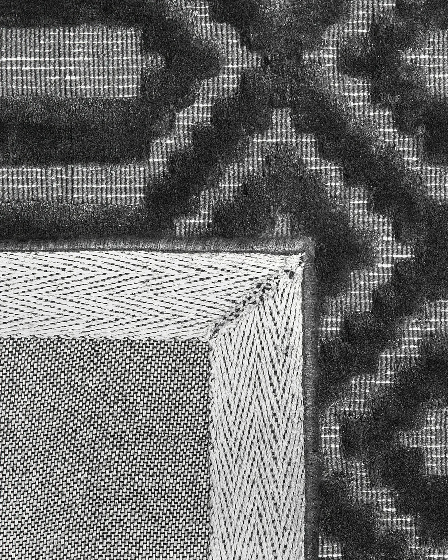 Dywan ADATEPE Ciemnoszary 160 x 230 cm Wiskoza