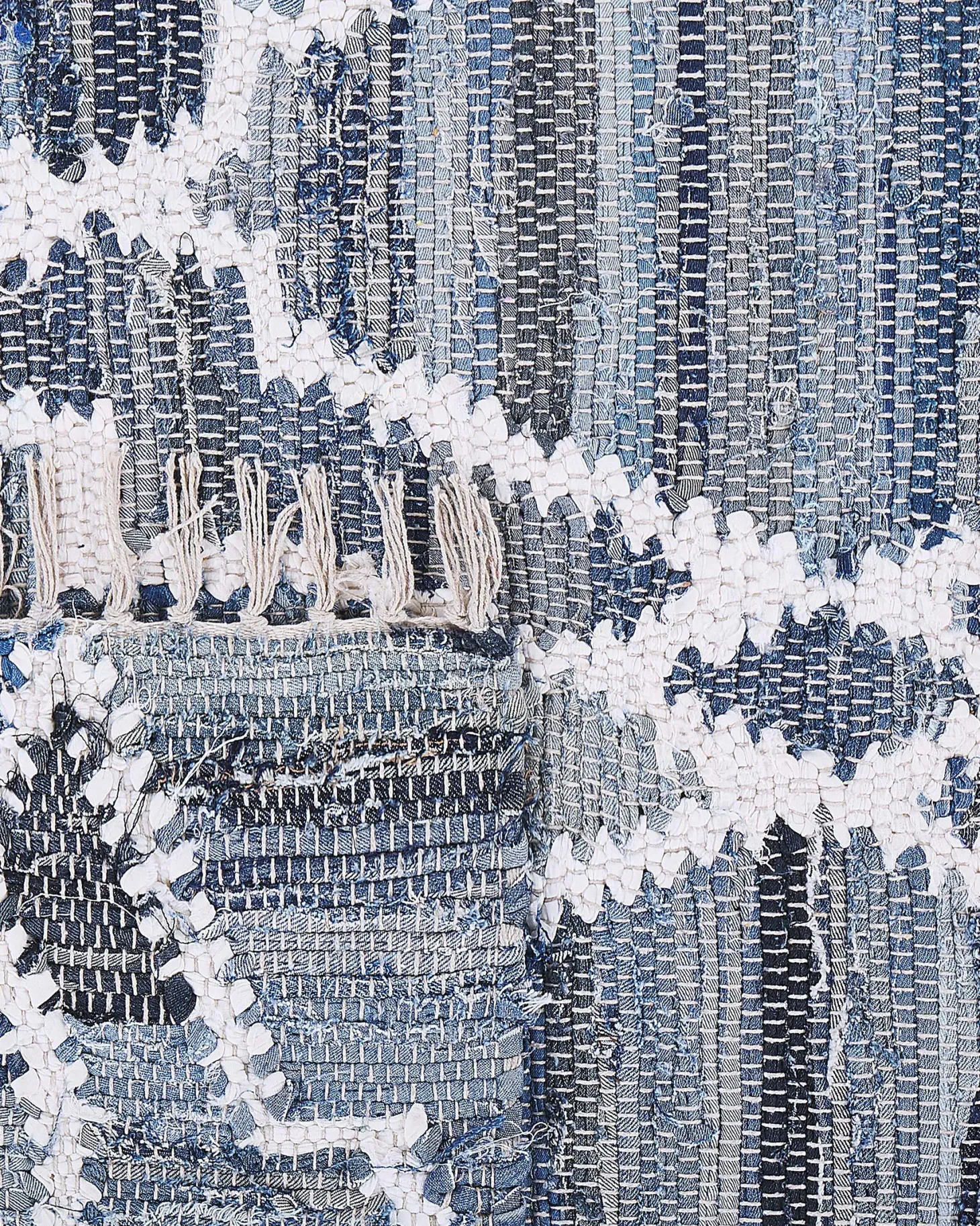 Dywan ADIYAMAN Niebieski 140 x 200 cm Bawełna