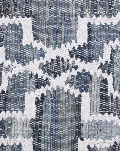 Dywan ADIYAMAN Niebieski 140 x 200 cm Bawełna