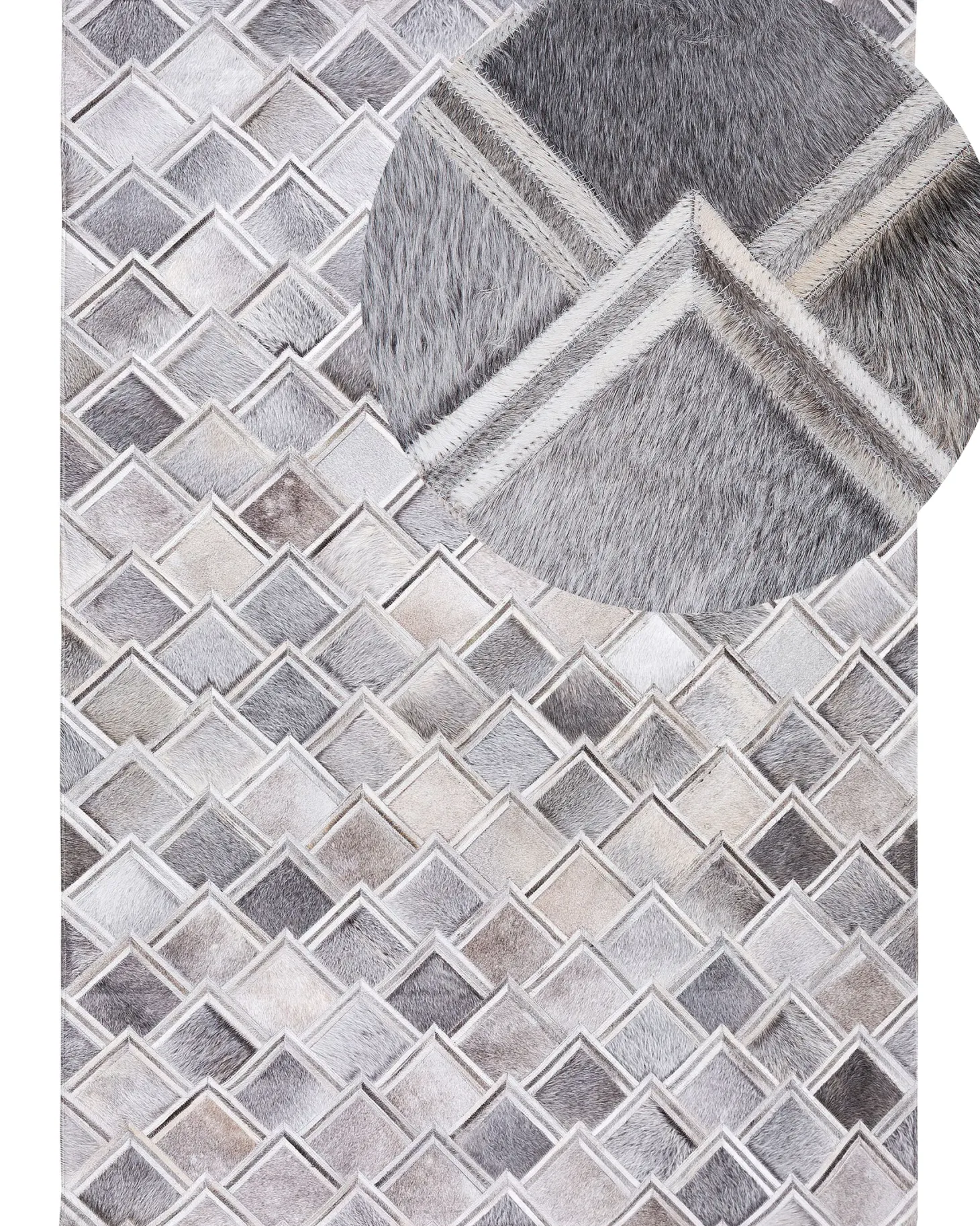 Dywan AGACLI Szary 160 x 230 cm Skóra naturalna