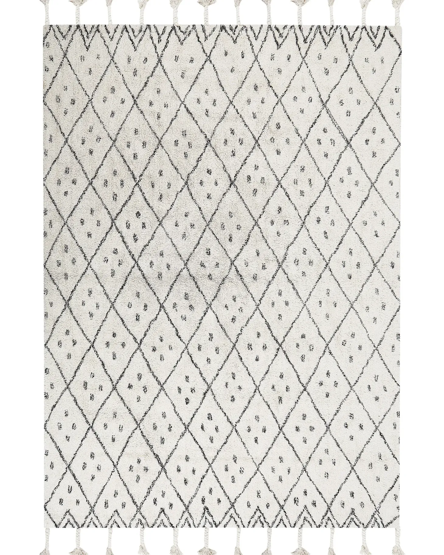 Dywan AGADIR Złamana biel 160 x 230 cm Bawełna