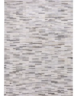 Dywan AHILLI Szary 160 x 230 cm Skóra naturalna