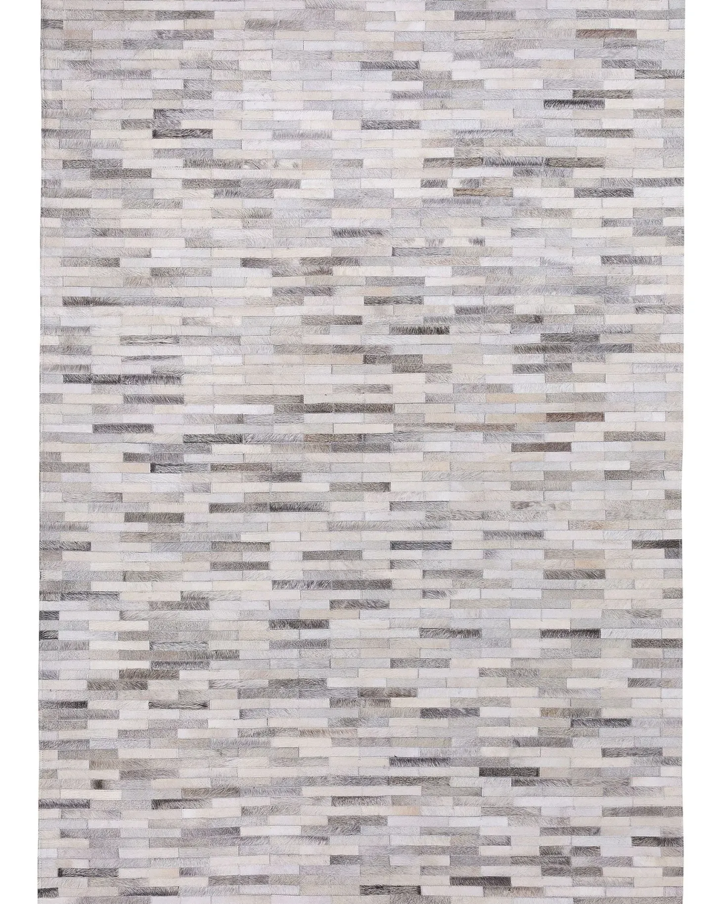 Dywan AHILLI Szary 160 x 230 cm Skóra naturalna