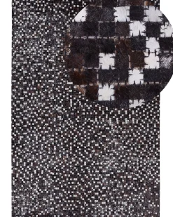 Dywan AKKESE Brązowy 160 x 230 cm Skóra naturalna
