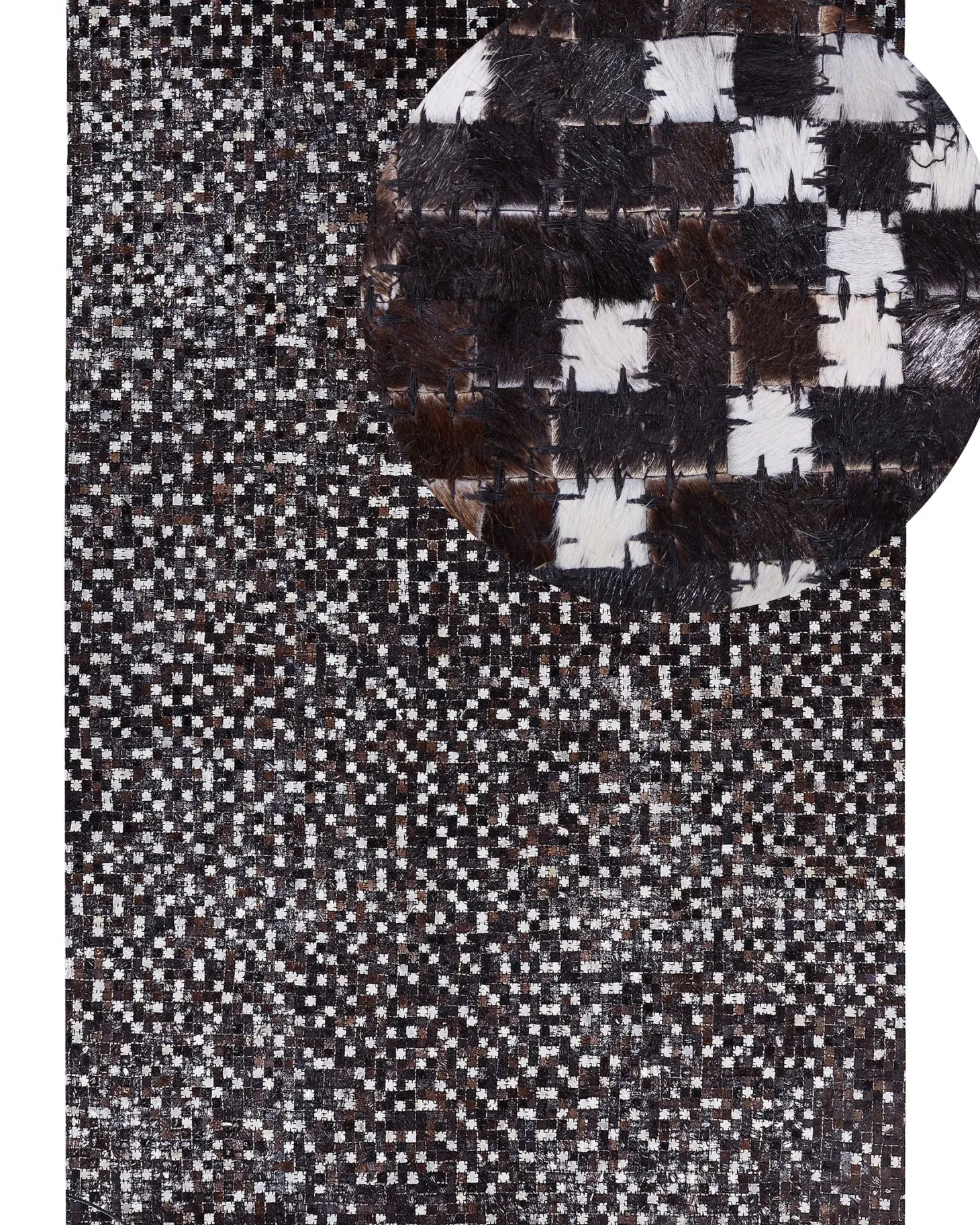 Dywan AKKESE Brązowy 160 x 230 cm Skóra naturalna