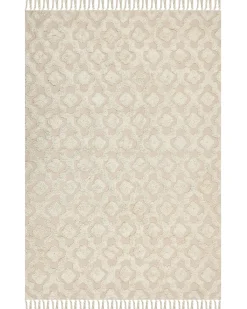 Dywan AKSARAY Beżowy 160 x 230 cm Bawełna