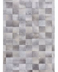 Dywan ALACAM Szary 160 x 230 cm Skóra naturalna