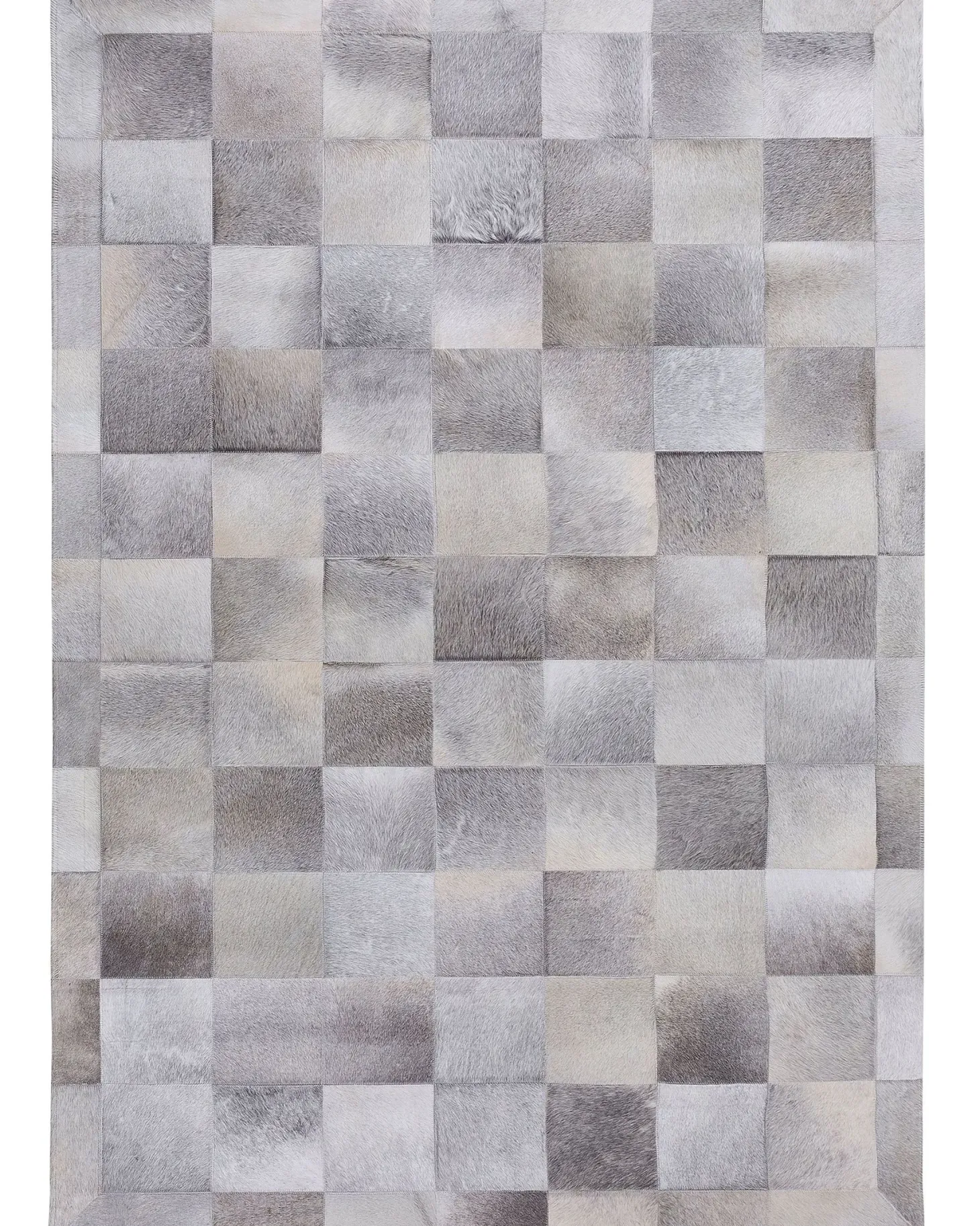 Dywan ALACAM Szary 160 x 230 cm Skóra naturalna