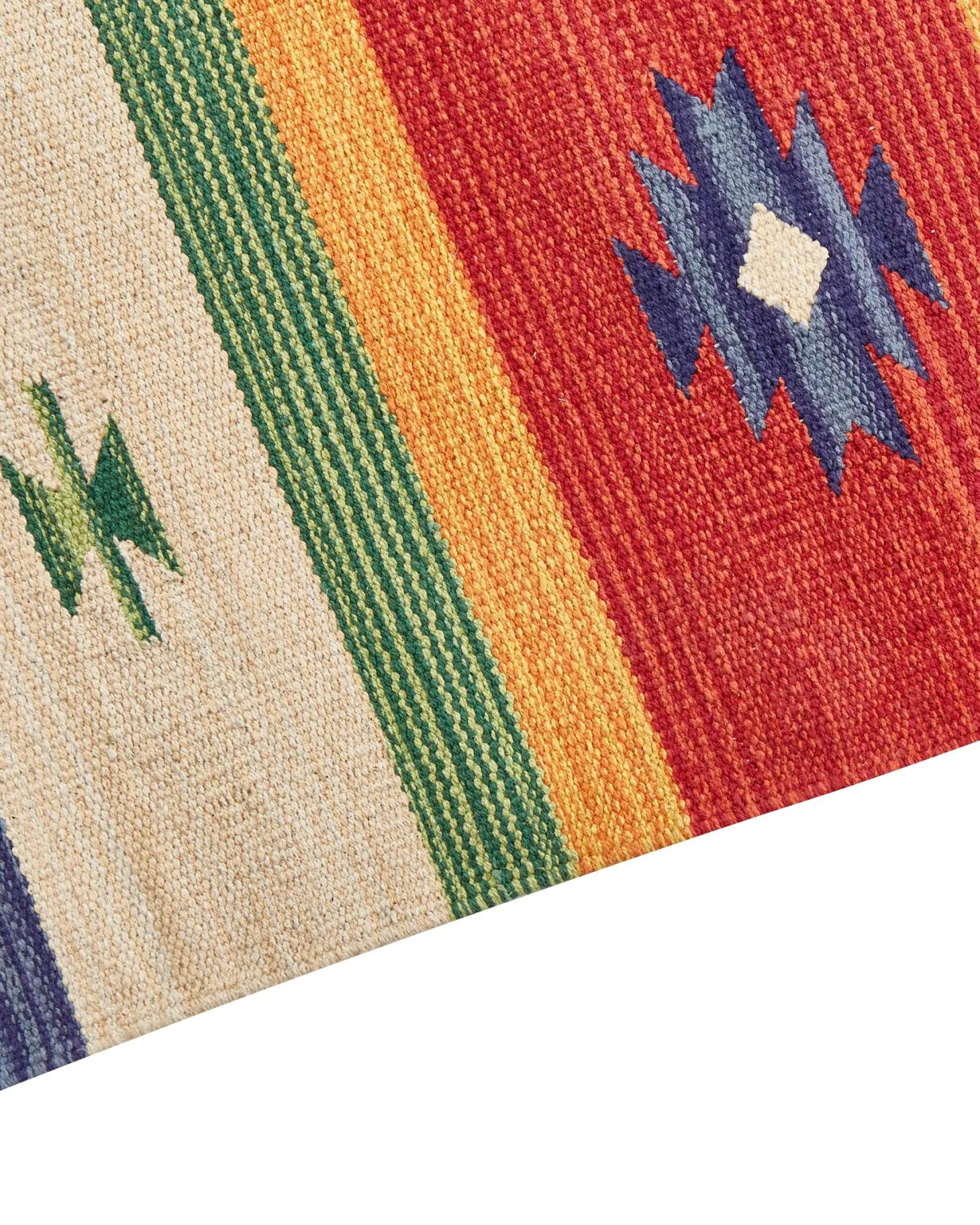 Dywan ALAPARS Kolorowy 140 x 200 cm Bawełna Kilim