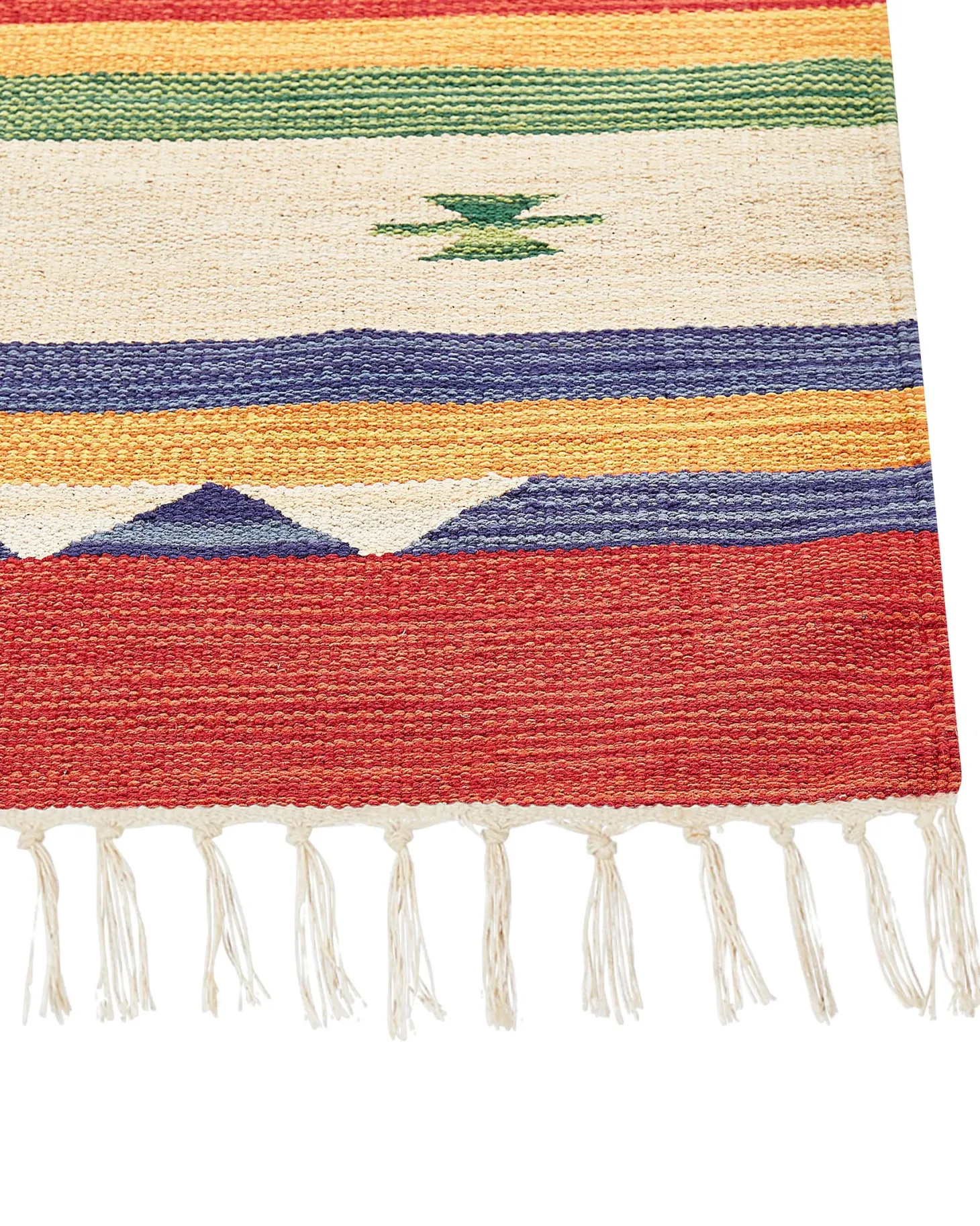 Dywan ALAPARS Kolorowy 140 x 200 cm Bawełna Kilim