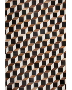 Dywan ALPKOY Brązowy 140 x 200 cm Skóra naturalna