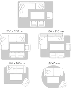 Dywan AMADO Beżowy 160 x 230 cm Wiskoza