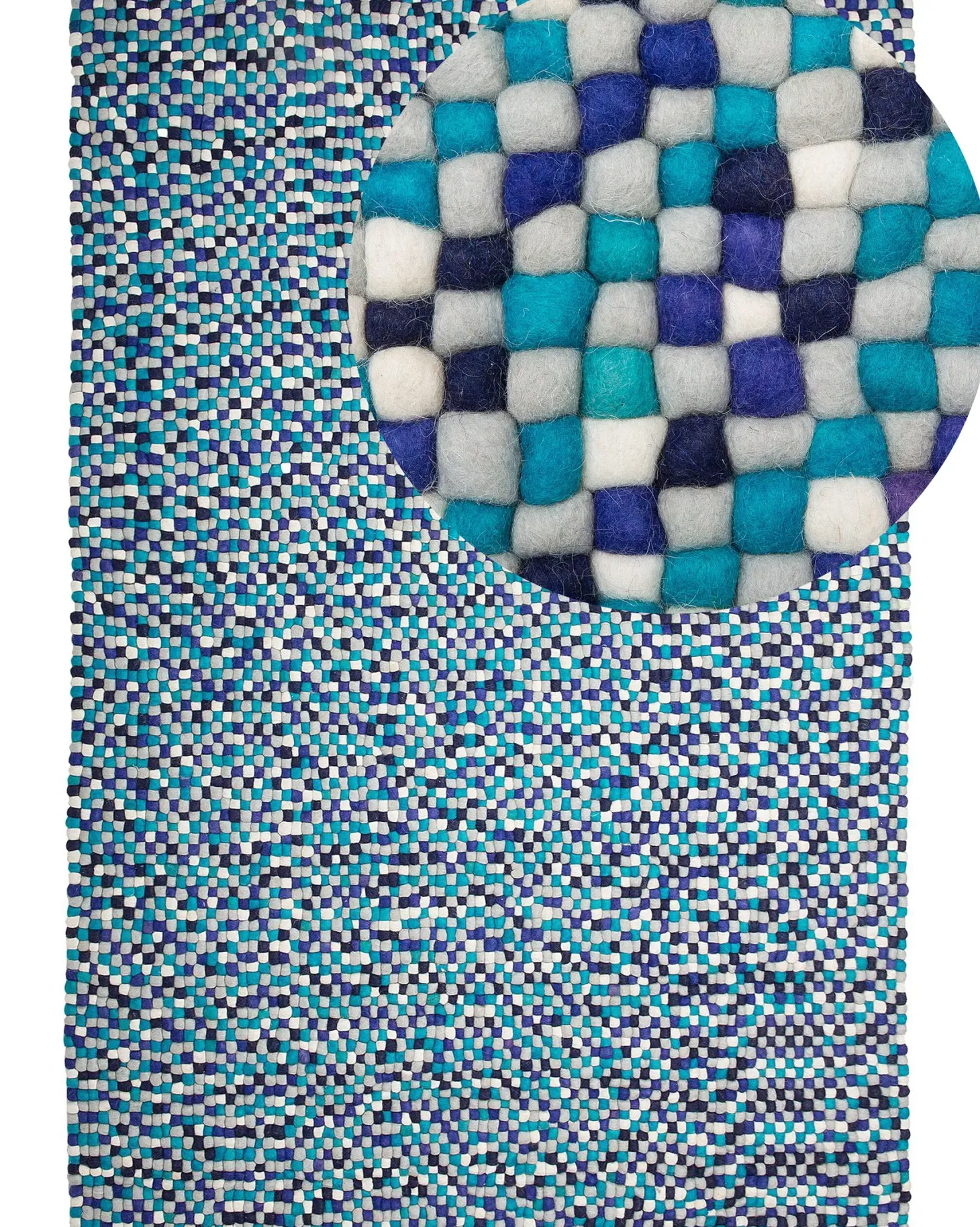 Dywan AMDO Granatowy 160 x 230 cm Wełna