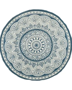 Dywan ANADERE Niebieski ø 120 cm Juta