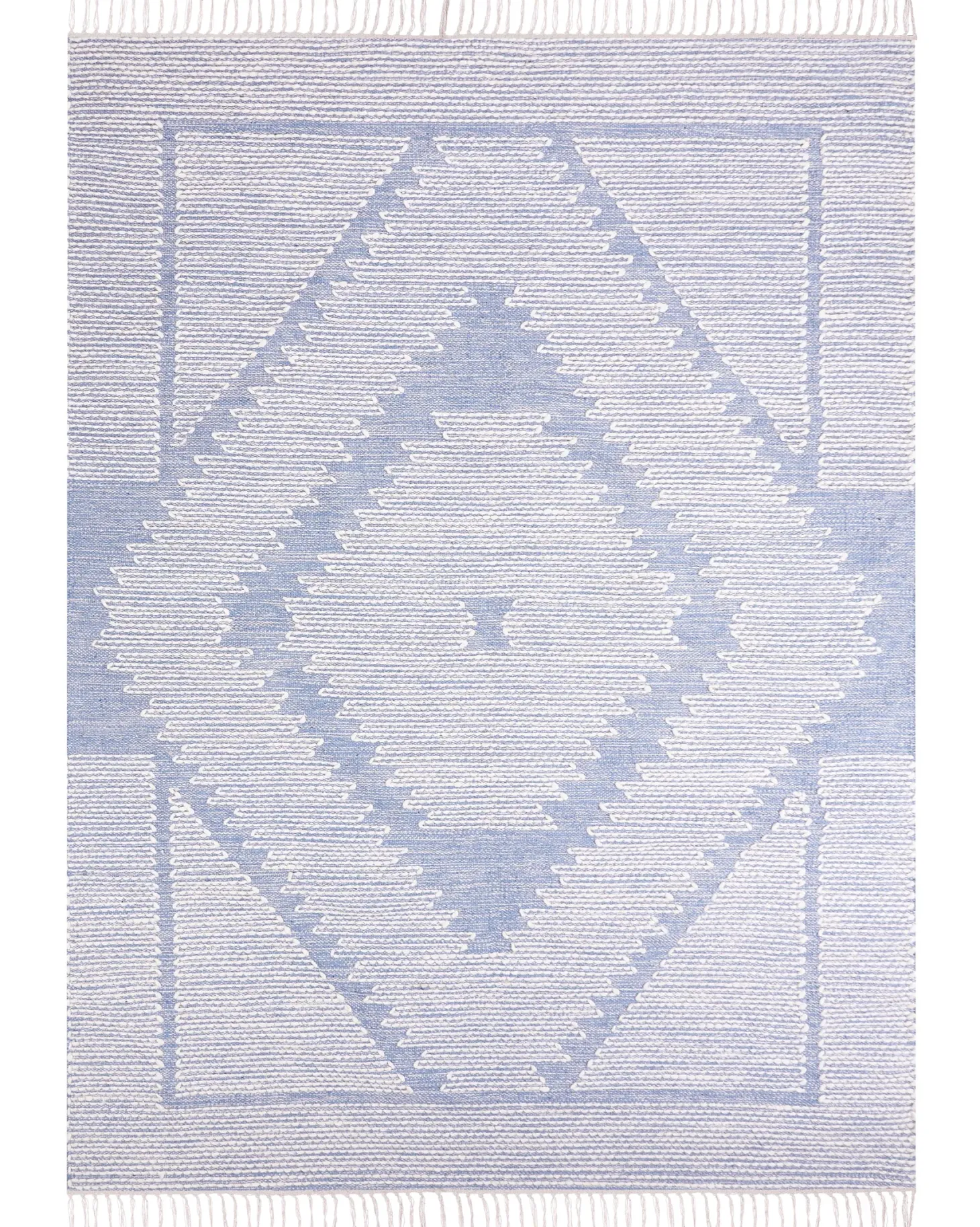 Dywan ANSAR Niebieski 160 x 230 cm Bawełna