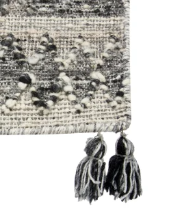 Dywan ARATASHEN Szary 200 x 300 cm Wełna Kilim