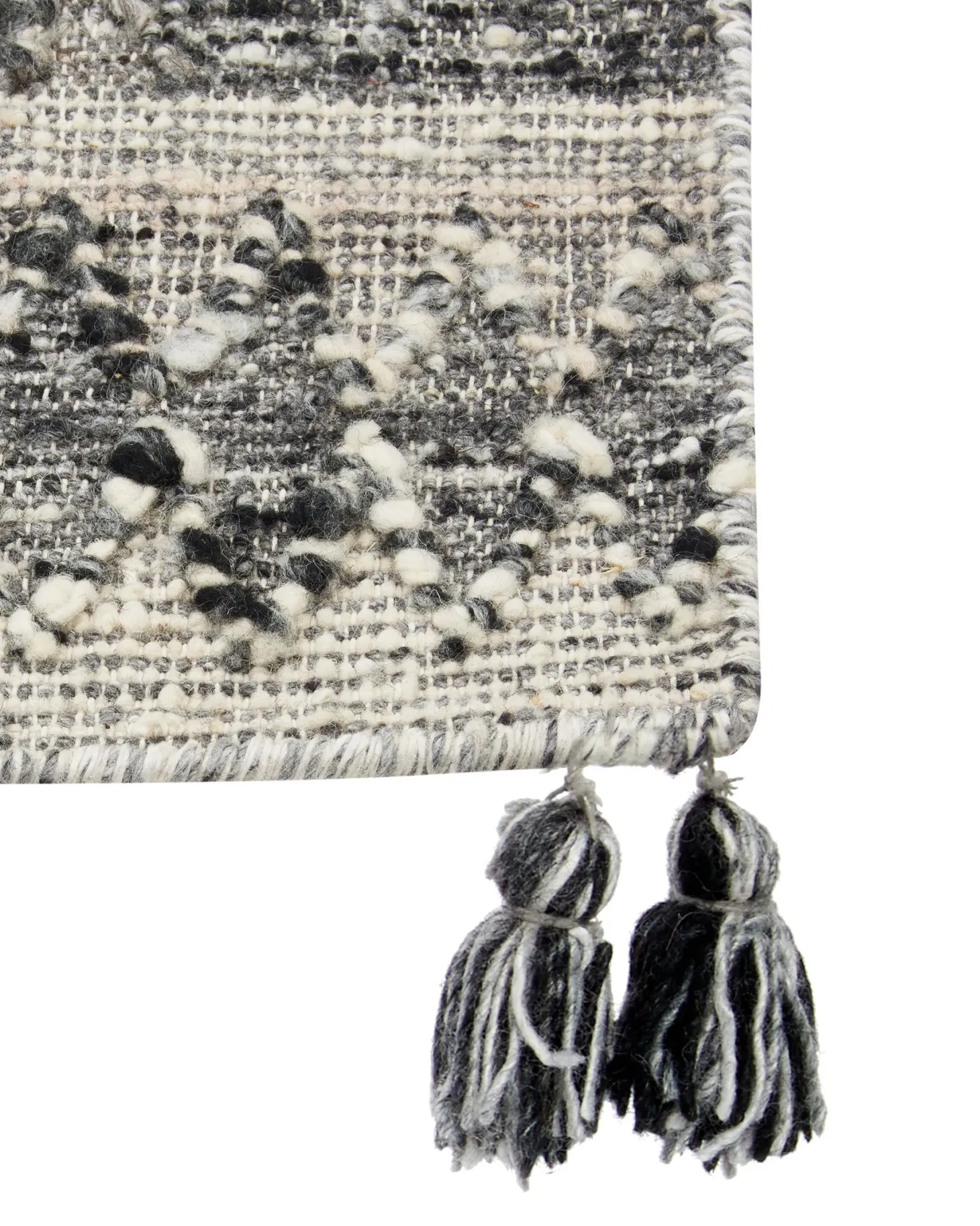 Dywan ARATASHEN Szary 200 x 300 cm Wełna Kilim